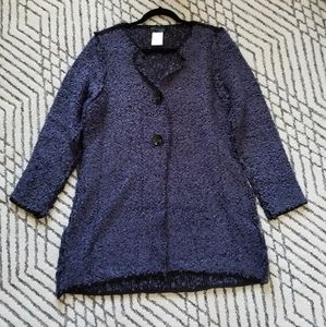 Blue/black cardigan